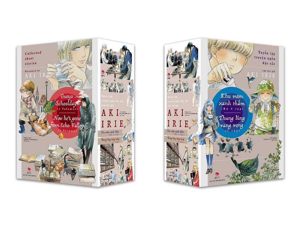Boxset Tuyển Tập Truyện Ngắn Đặc Sắc Của Tác Giả Aki Irie: Khu Vườn Xanh Thẫm & Thung Lũng Vang Vọng (Bộ 5 cuốn)
