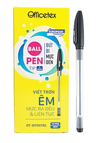 Bút Bi Mực Đen/OT-BP001BL