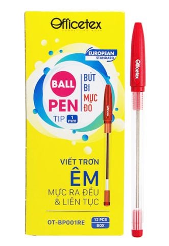 Bút Bi Mực Đỏ/OT-BP001RE