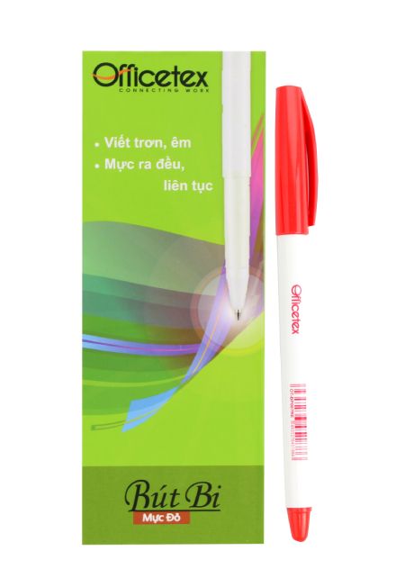 Bút Bi Mực Đỏ/OT-BP007RE