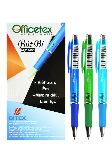 Bút Bi Mực Xanh/OT-BP010BU