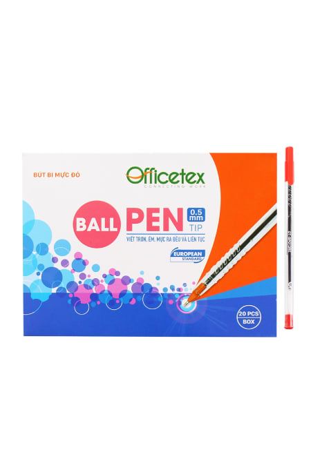 Bút Bi Mực Đỏ/OT-BP013RE