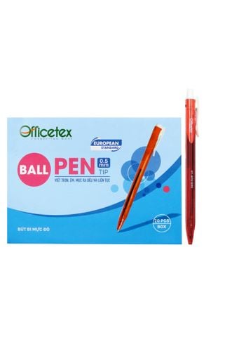 Bút Bi Mực Đỏ/OT-BP016RE