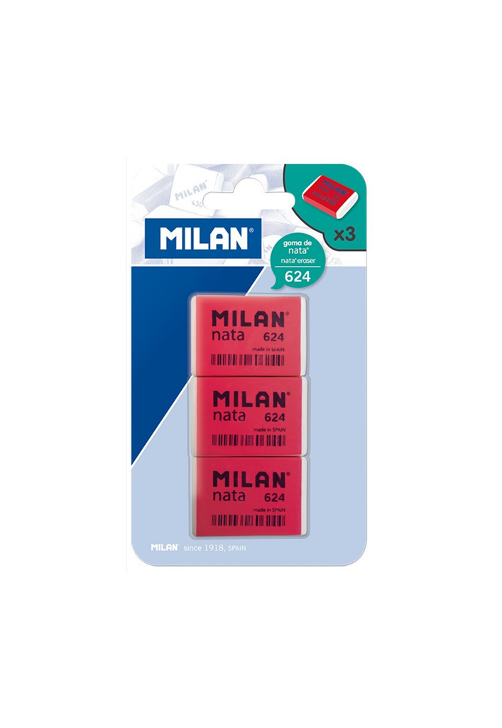 Vỉ gôm 3 cái Milan BPM9205