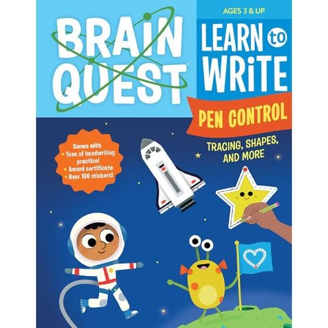 Brain Quest Learn To Write: Pen Control, Tracing, Shapes, And More