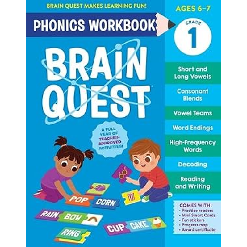 Brain Quest Phonics Workbook: Grade 1