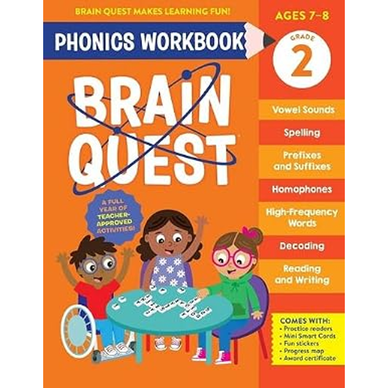 Brain Quest Phonics Workbook: Grade 2