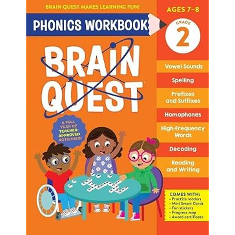 Brain Quest Phonics Workbook: Grade 2