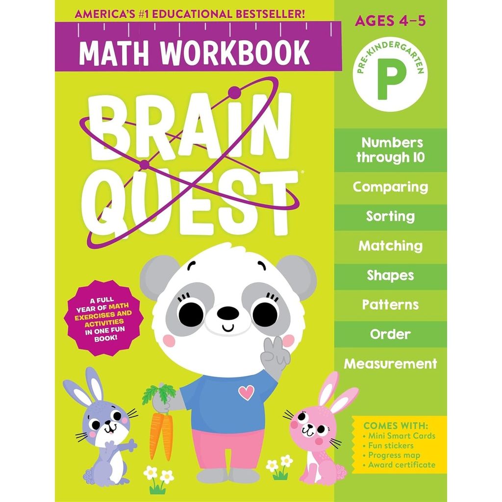 Brain Quest Workbook Math: Pre-Kindergarten