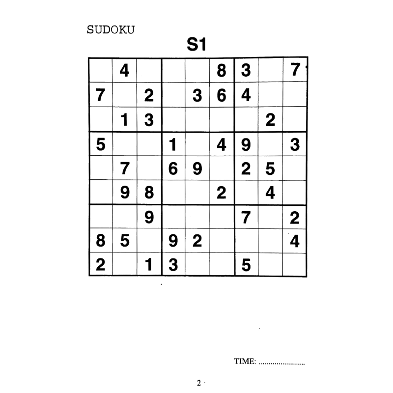 Brain Twister Sudoku Elementary