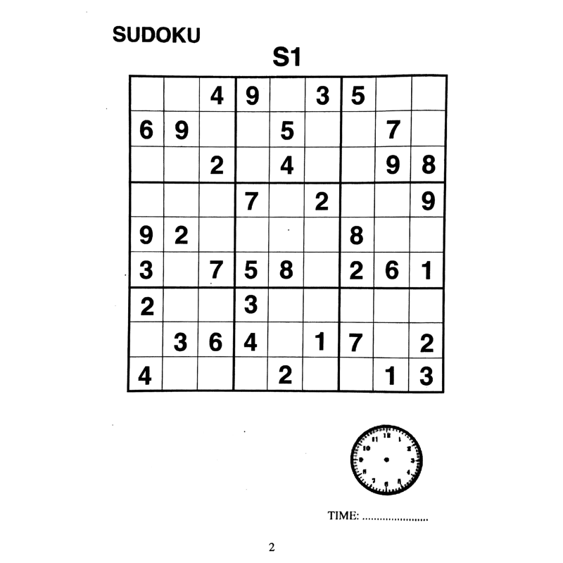 Brain Twister Sudoku Intermediate