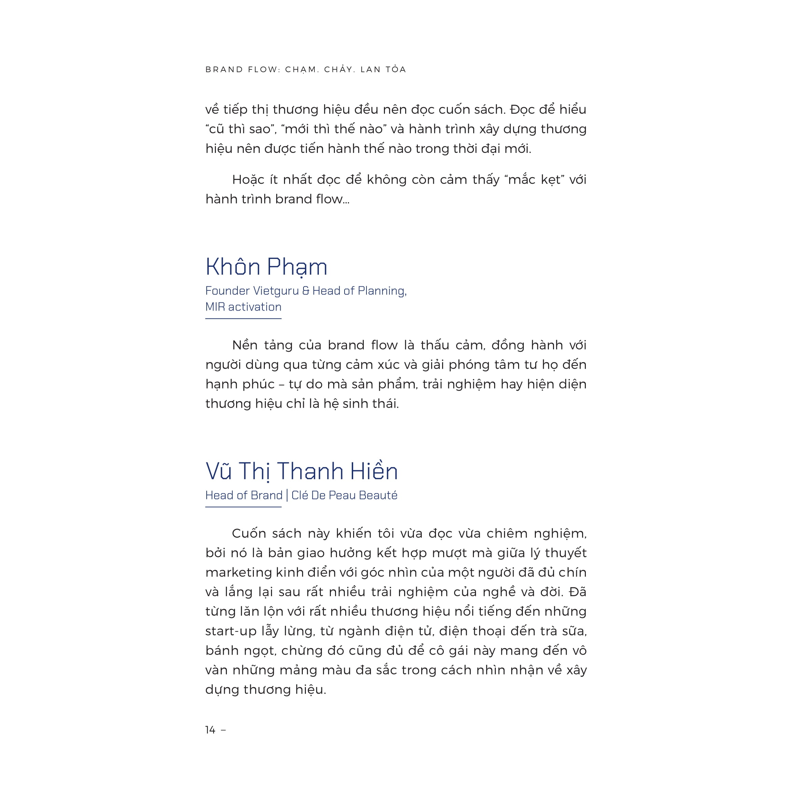 Brand Flow: Chạm. Chảy. Lan Tỏa
