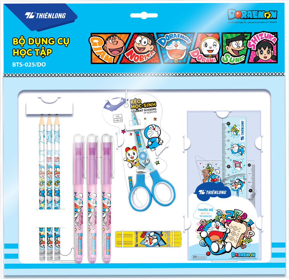 Bộ Học Cụ Doraemon BTS-025/Do (Hộp 1) (5404-Tl)