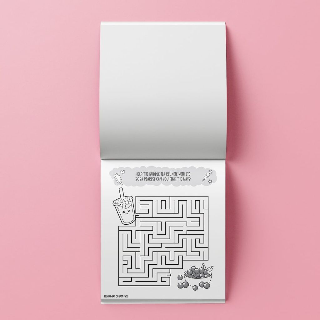Bubble Tea Colouring & Activity Set