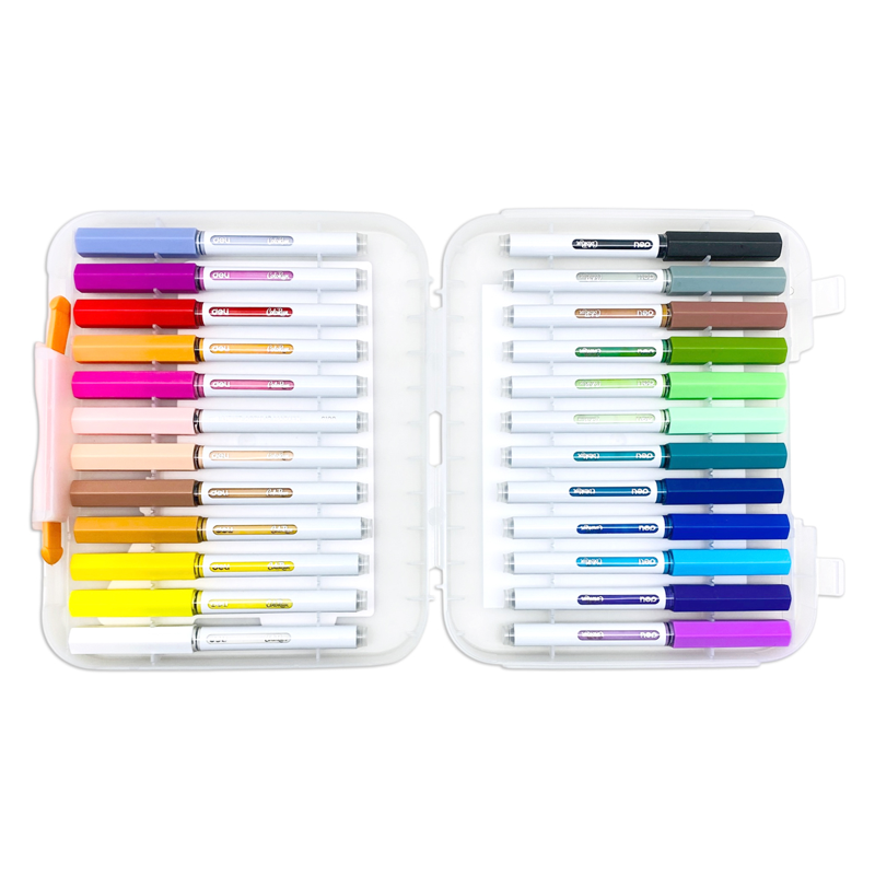 Deli - Hộp 24 Bút Màu Acrylic Marker Mực Lỏng EC199-24
