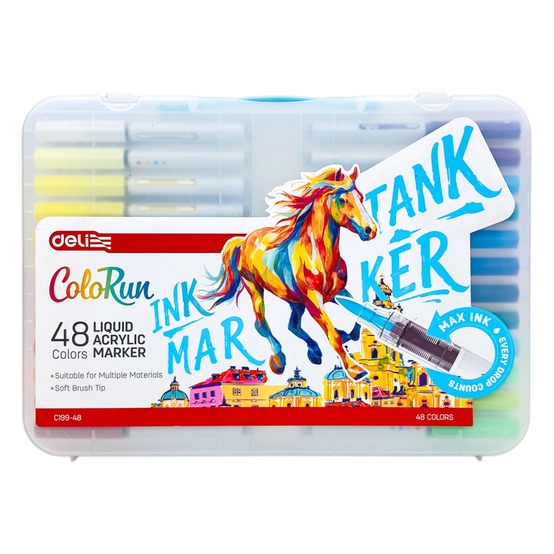Bút Acrylic Marker Mực Lỏng 48m EC199-48