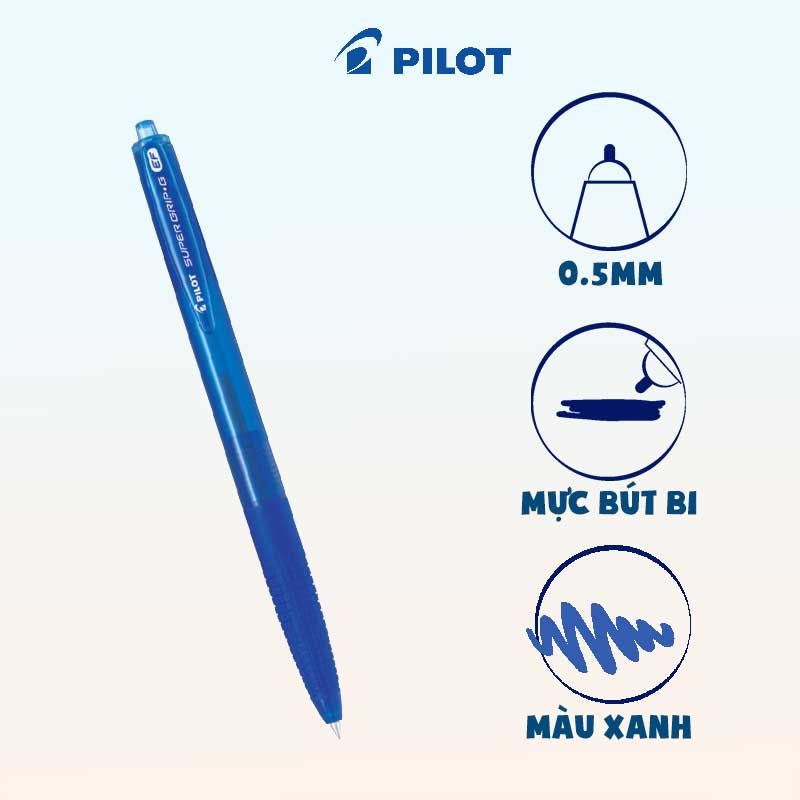 Pilot - [Quà Tặng Không Bán] Viết Bi Super Grip.G Mực Xanh LL/BPGG-8R-EF-LL