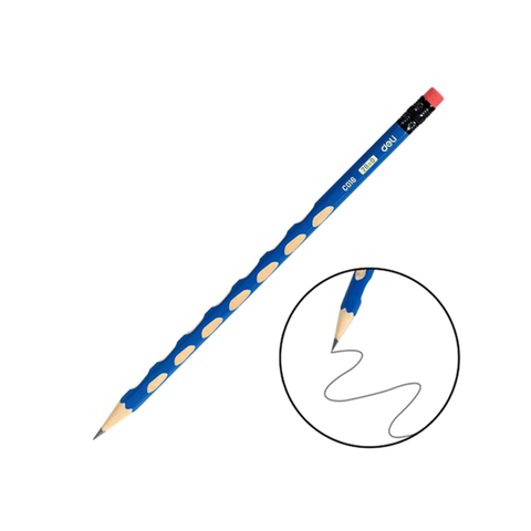 Deli - Bút Chì Lục Giác Màu Xanh EC016-2B