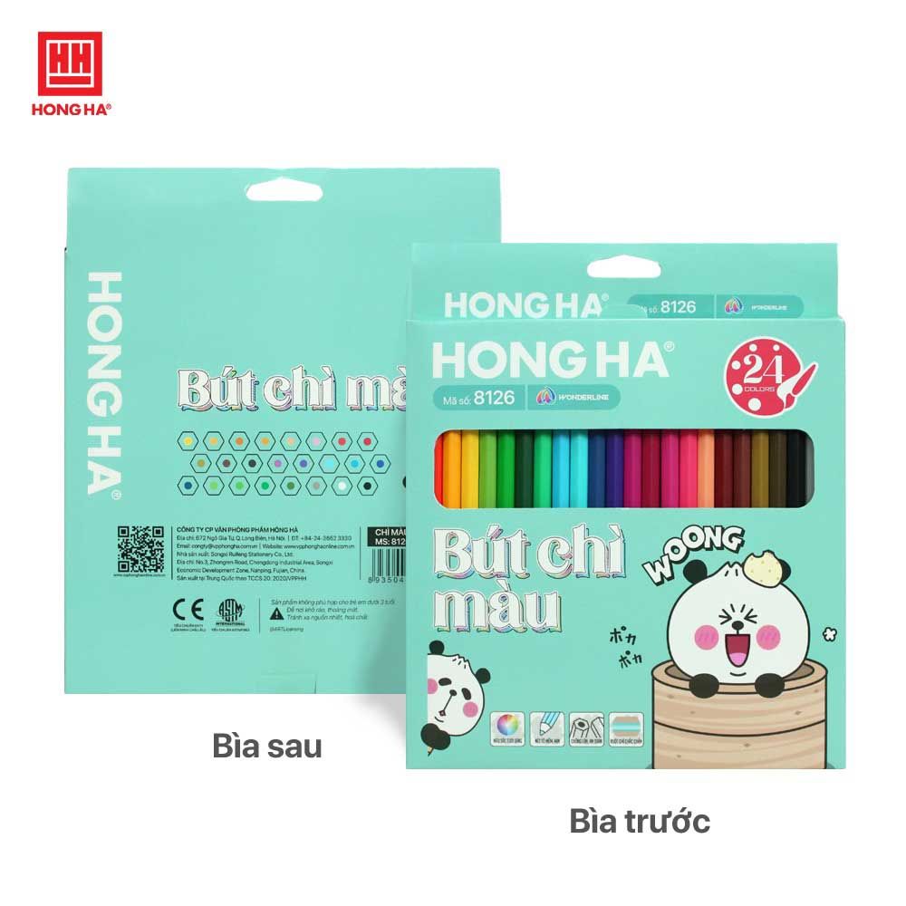 Hồng Hà - Hộp Bút Chì 24 Màu Little King