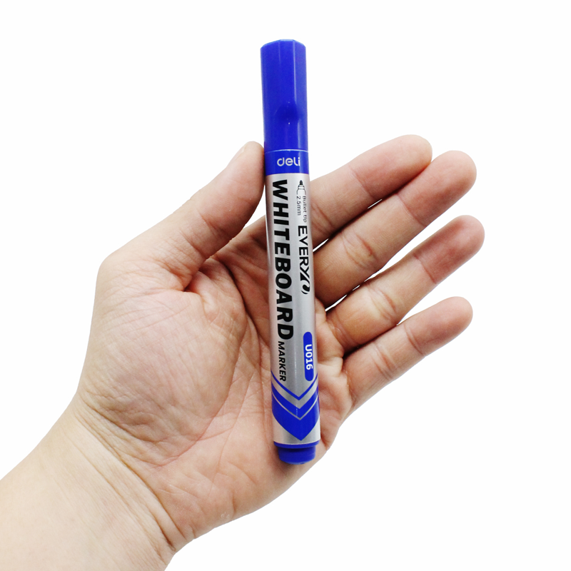 Deli - Bút Dạ Bảng Màu Xanh EU016-BL