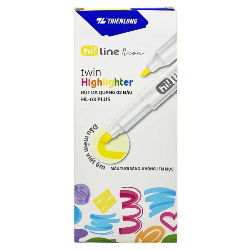 Bút Dạ Quang Thiên Long HL-03 Plus Vàng