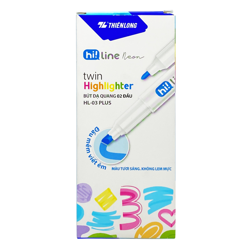 Bút Dạ Quang Hl-03 Plus Xanh Biển  (5404-Tl)