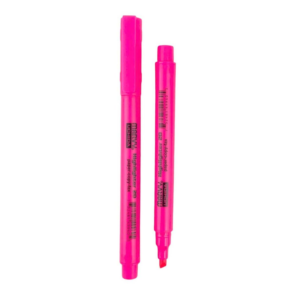 Bút Dạ Quang Marvy 20 Hồng