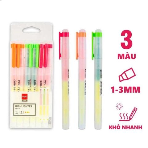 Bút Nhớ Dòng Deli 2 Đầu EU35304