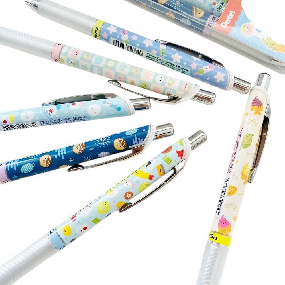 Pentel Energel Kawaii Bút Bi Gel 0.5mm Snacks Mực Xanh
