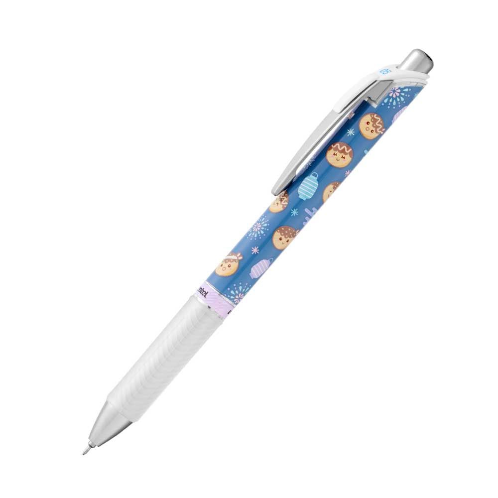 Pentel Energel Kawaii Bút Bi Gel 0.5mm Snacks Mực Xanh