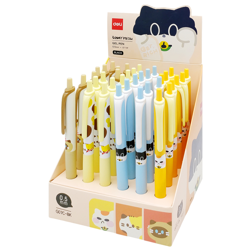 Deli - Bút Gel 0.5mm Màu Đen EG07C-BK (Giao mẫu ngẫu nhiên)