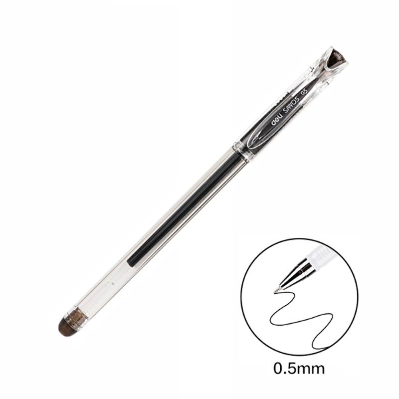 Bút Gel Deli 0.5mm Màu Đen EG65-BK