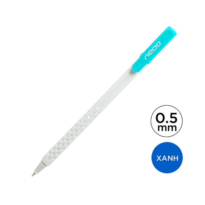 Bút Gel Thiên Long Gel-051 Xanh-Nắp Xanh Goal