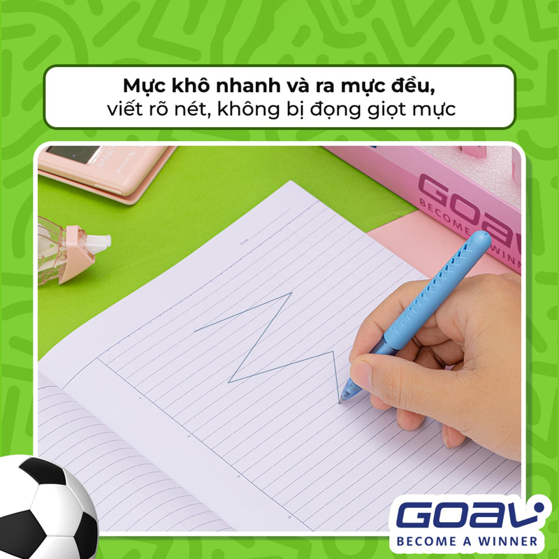 Bút Gel Thiên Long Gel-052 Tím-Cán Tím Goal
