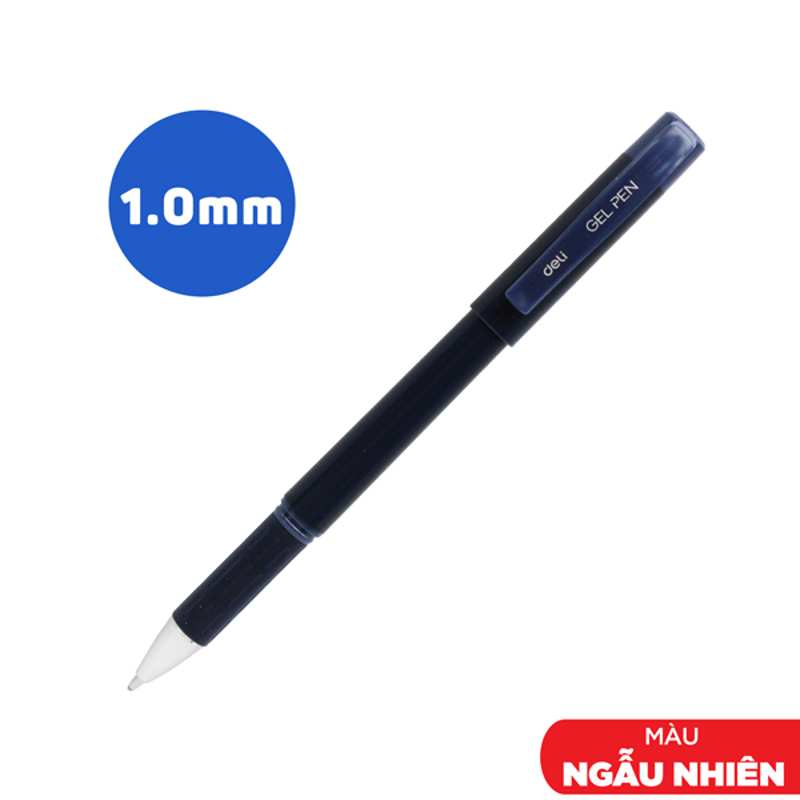 Bút Gel Deli Đậy Nắp 1.0mm Màu Xanh EG159-BL