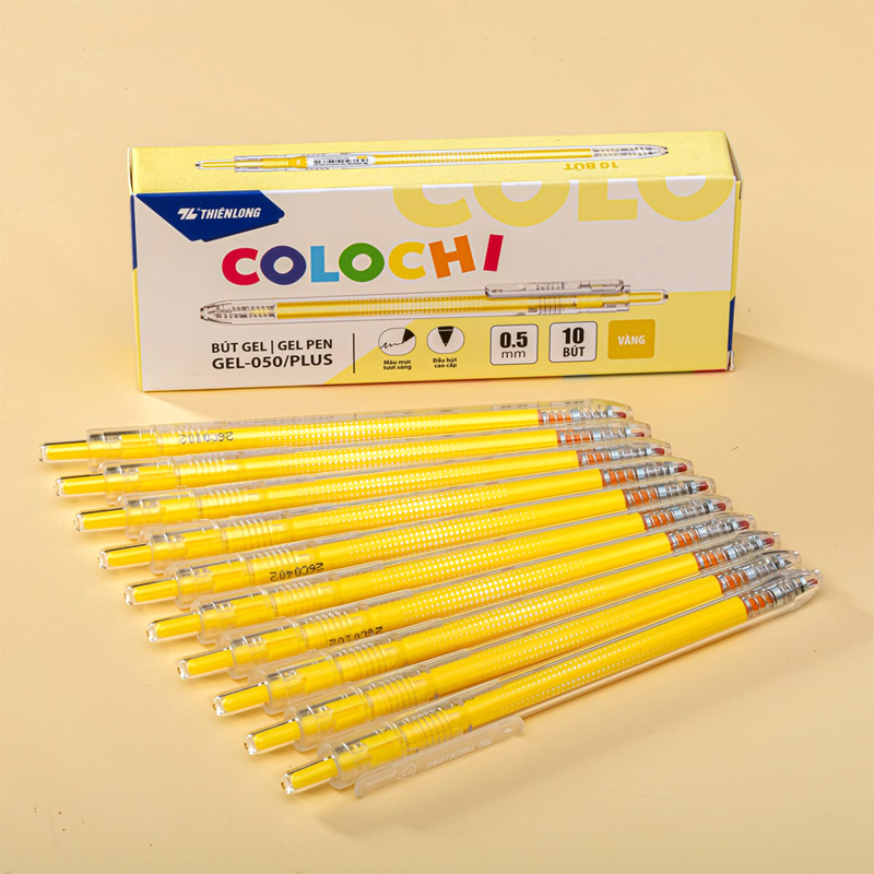 Bút Gel Thiên Long Gel-050/Plus Vàng