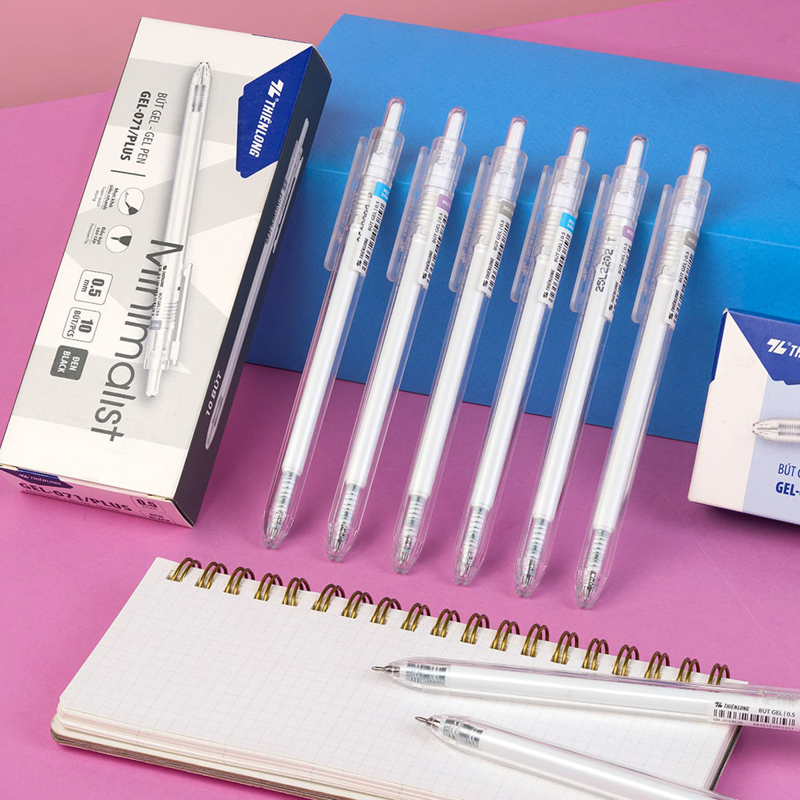 Bút Gel Thiên Long Gel-071/Plus Mực Đen