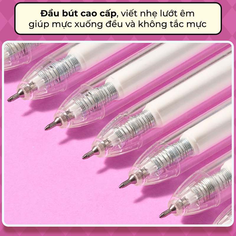 Bút Gel Thiên Long Gel-071/Plus Mực Đen