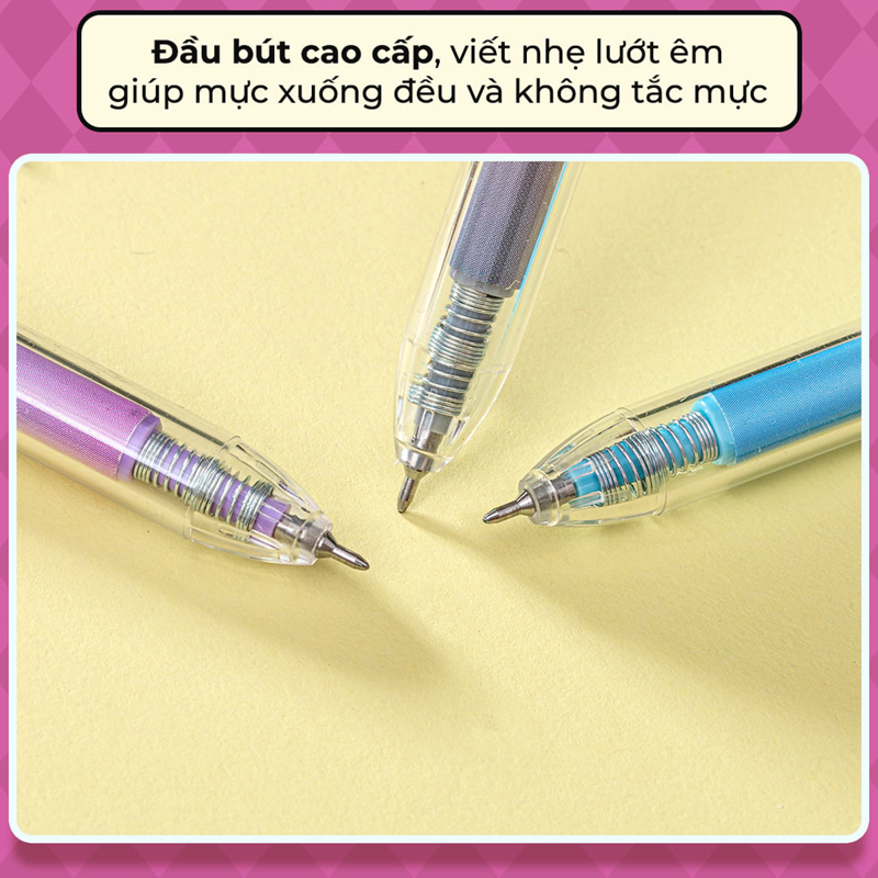 Bút Gel Thiên Long Gel-072/Plus Mực Tím (Giao mẫu ngẫu nhiên)