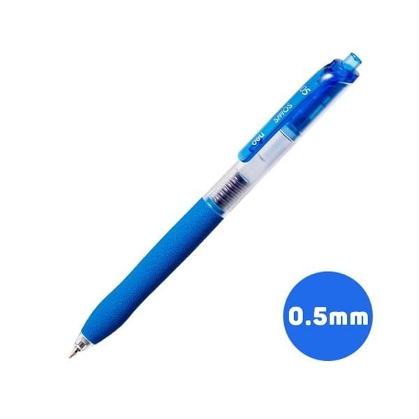 Bút Gel Siêu Trơn Deli 0.5mm EG075-BL Màu Xanh