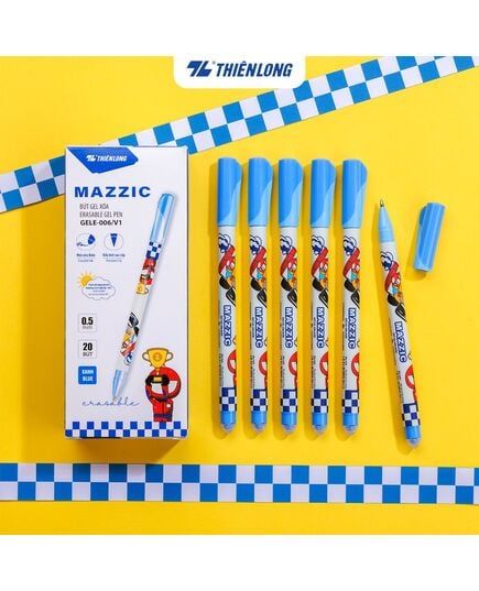 Bút Gel Xóa Được Thiên Long Mazzic GELE-006/V1 - Màu Xanh