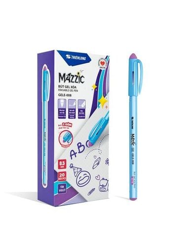 Bút Gel Xóa Được Thiên Long Mazzic GELE-008 - Màu Tím