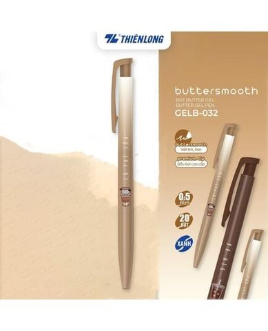 Bút Gel B Thiên Long 0.5mm GELB-032 - Màu Xanh