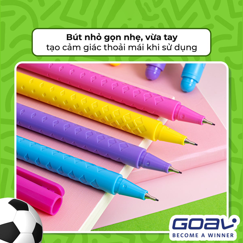 Bút Lông Kim Thiên Long FL-015 Tím-Cán Tím Goal