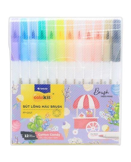 Hộp 12 Bút Lông Màu Thiên Long Cotton Candy FP-C017