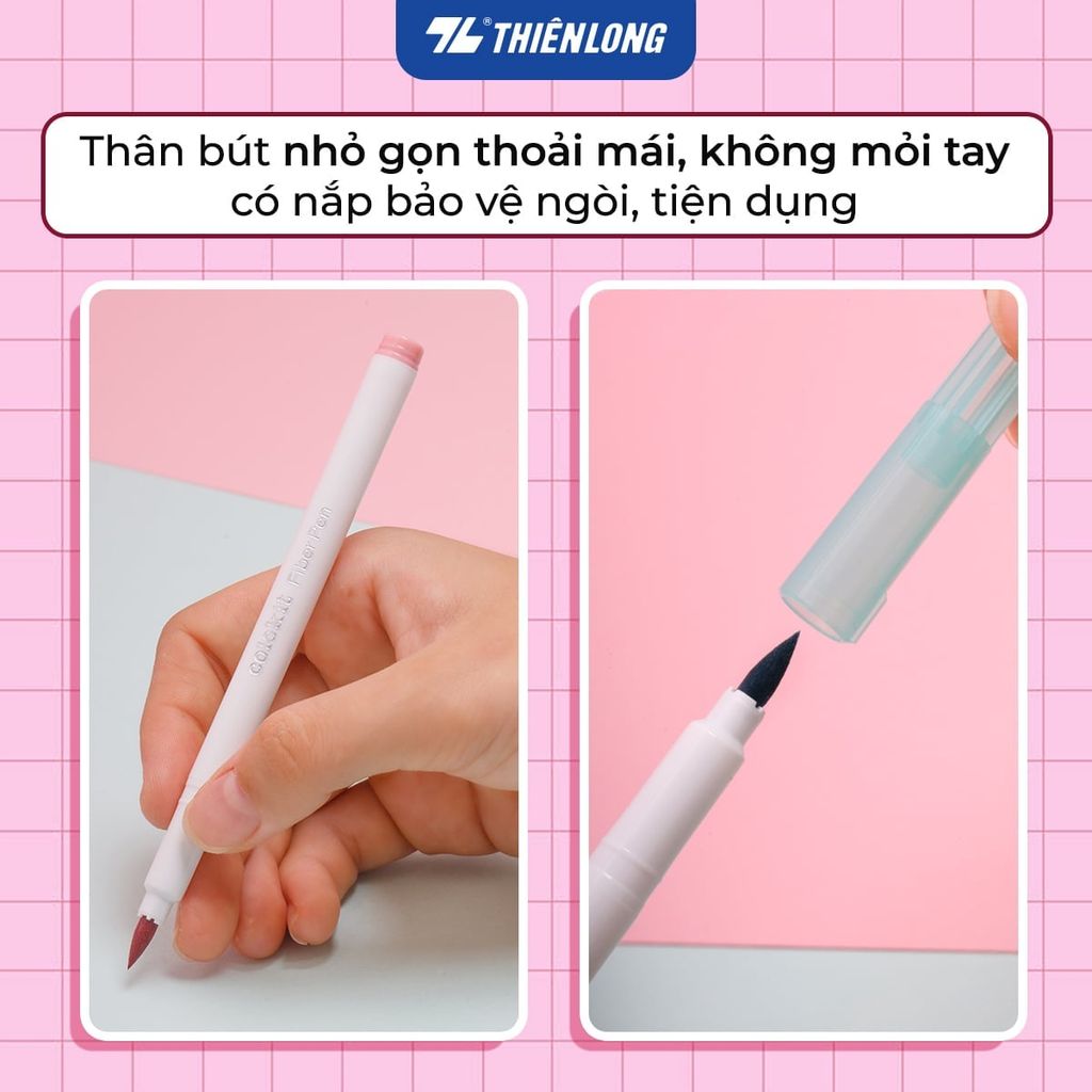 Hộp 24 Bút Lông Màu Thiên Long Colokit FP-C018 Cotton Candy