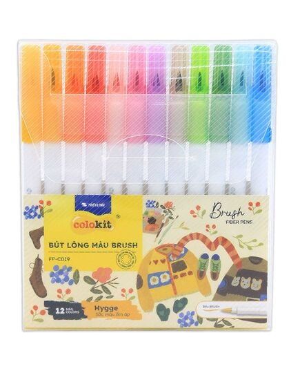 Hộp 12 Bút Lông Màu Thiên Long Hygee FP-C019