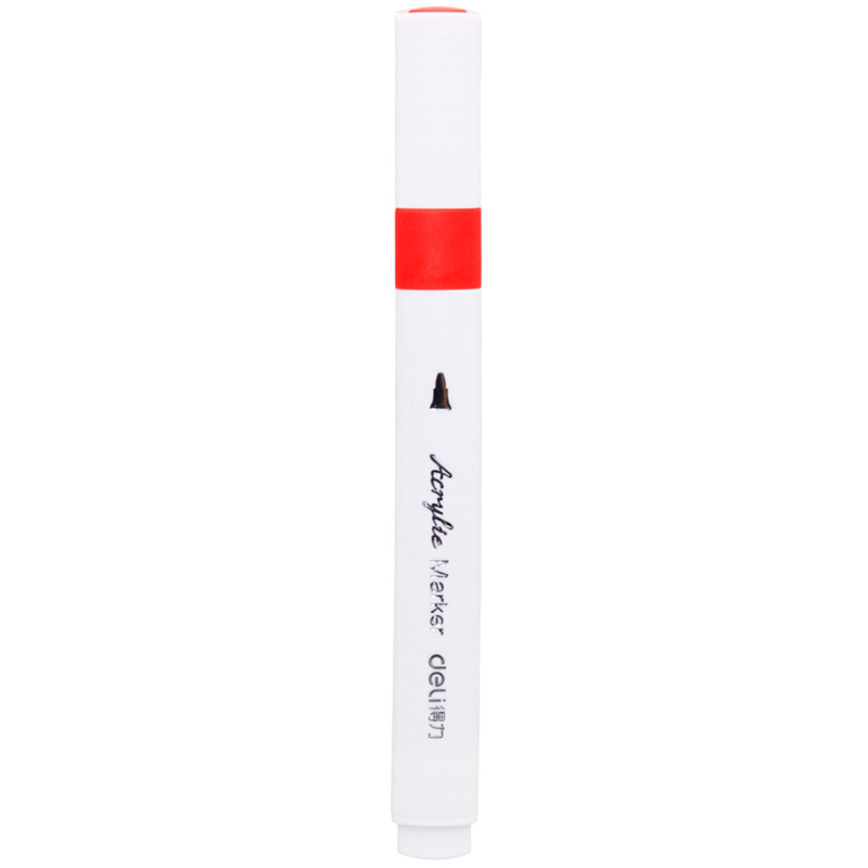 Deli - Hộp Bút Marker Acrylic 12 Màu/Hộp HM166-12