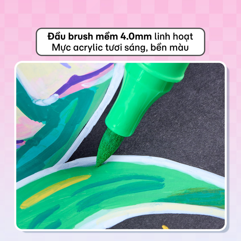 Hộp Bút Màu Colokit Acrylic 2 Đầu 2 Màu ACM-C030 48 Màu