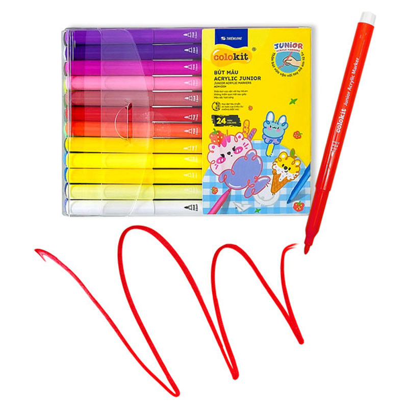 Hộp 36 Bút Màu Colokit Acrylic Junior ACM-C035